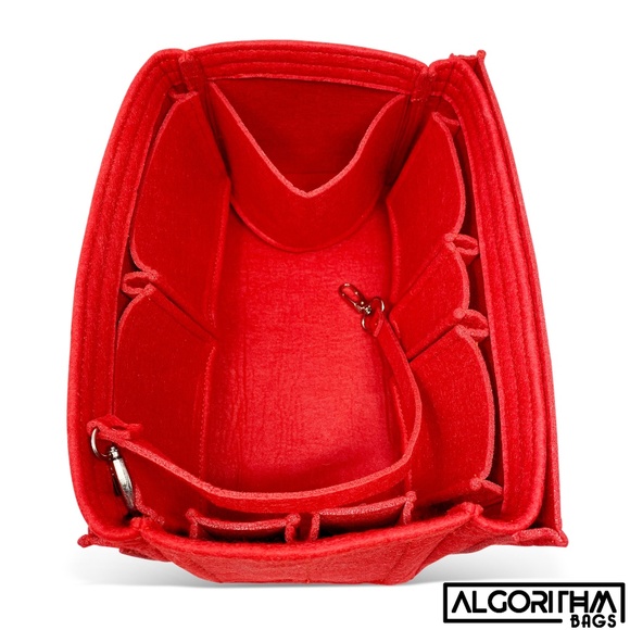 💎Louis Vuitton Speedy 35 Purse Organizer Insert Damier Abene Red 🔥 - Picture 7 of 8